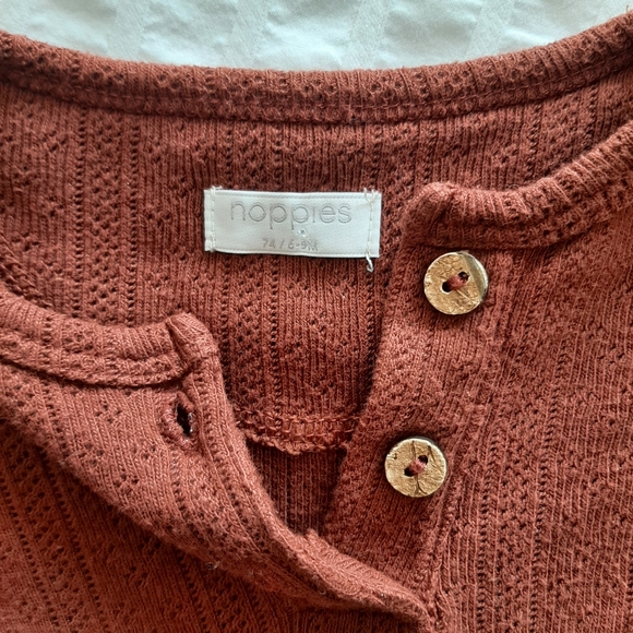 NOPPIES "The Sedona Peplum Dress", 6-9 Months, Rust - Picture 2 of 5